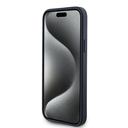 Husa pentru Apple iPhone 15 Plus, Guess, 4G Triangle Logo, Albastra