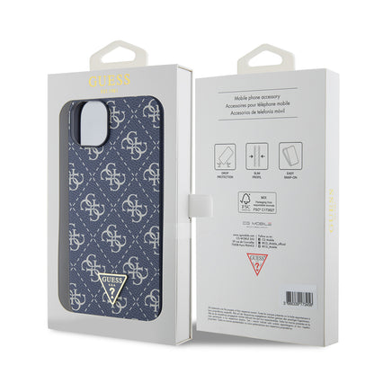 Husa pentru Apple iPhone 15 Plus, Guess, 4G Triangle Logo, Albastra