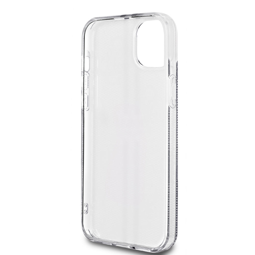 Husa pentru Apple iPhone 15 Plus, Guess, IML 4G Gold Stripe, Neagra