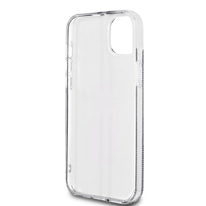 Husa pentru Apple iPhone 15 Plus, Guess, IML 4G Gold Stripe, Neagra