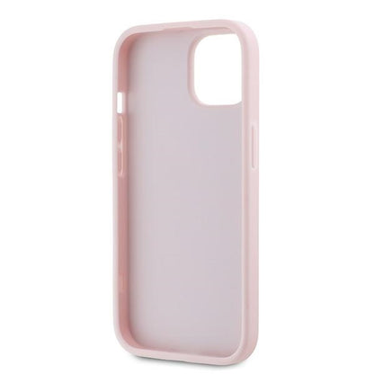 Husa pentru Apple iPhone 15 Plus, Karl Lagerfeld, Diagonal Quilted Script, Roz