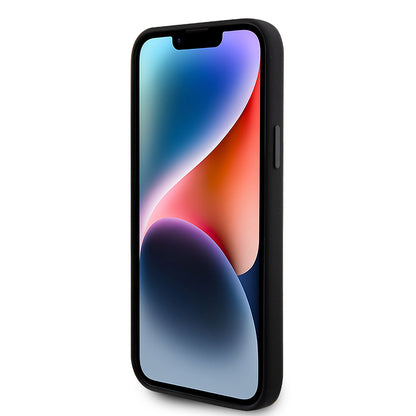 Husa pentru Apple iPhone 15 Plus, Karl Lagerfeld, Silicone Choupette Metal, Neagra