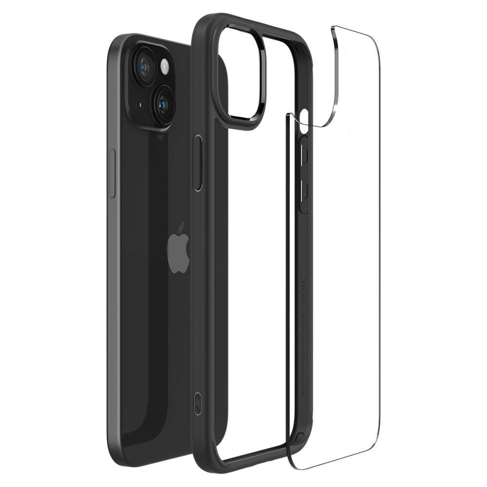 Husa pentru Apple iPhone 15 Plus, Spigen, Ultra Hybrid, Neagra Mata