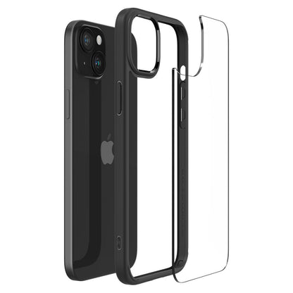 Husa pentru Apple iPhone 15 Plus, Spigen, Ultra Hybrid, Neagra Mata