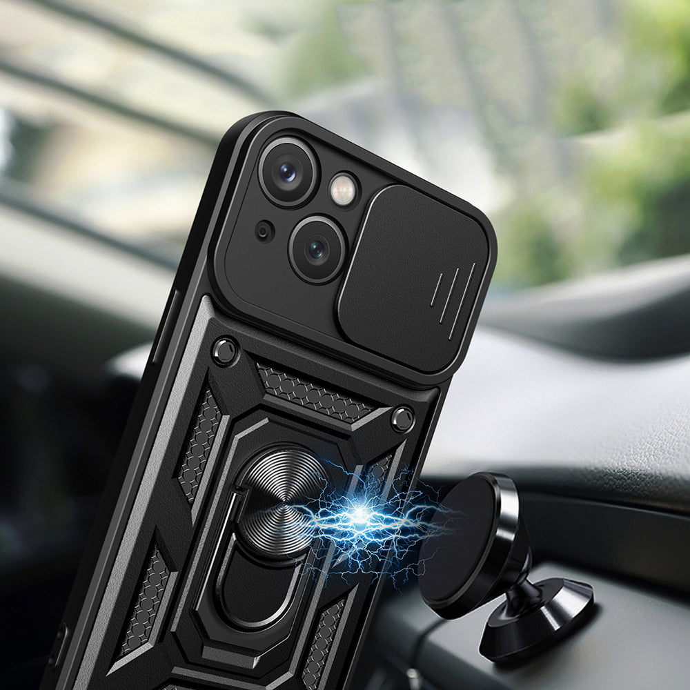 Husa pentru Apple iPhone 15 Plus, Techsuit, CamShield, Albastra