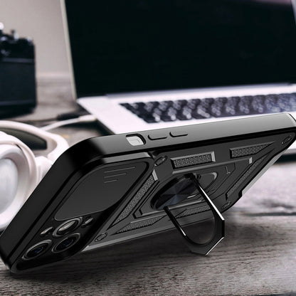 Husa pentru Apple iPhone 15 Plus, Techsuit, CamShield, Neagra