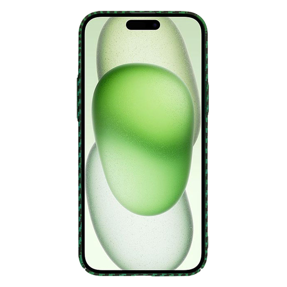 Husa pentru Apple iPhone 15 Plus, Techsuit, Carbonite FiberShell, Verde