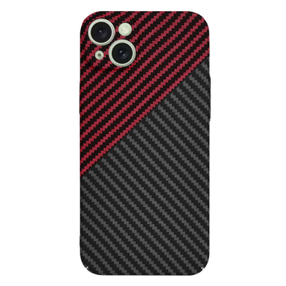 Husa pentru Apple iPhone 15 Plus, Techsuit, Carbonite FiberShell, Neagra Rosie