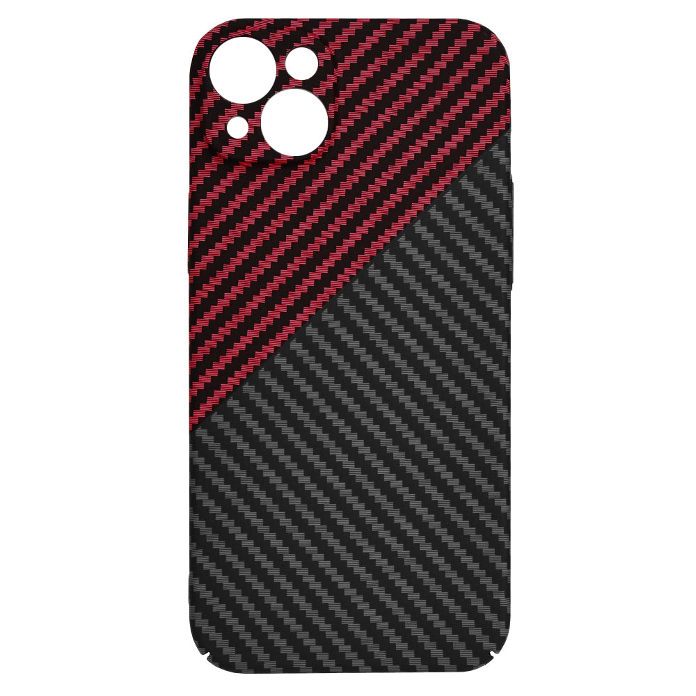 Husa pentru Apple iPhone 15 Plus, Techsuit, Carbonite FiberShell, Neagra Rosie