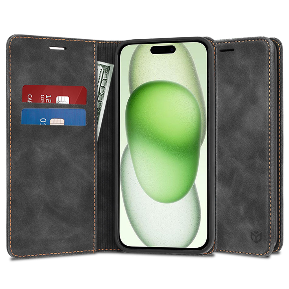 Husa pentru Apple iPhone 15 Plus, Techsuit, Confy, Neagra