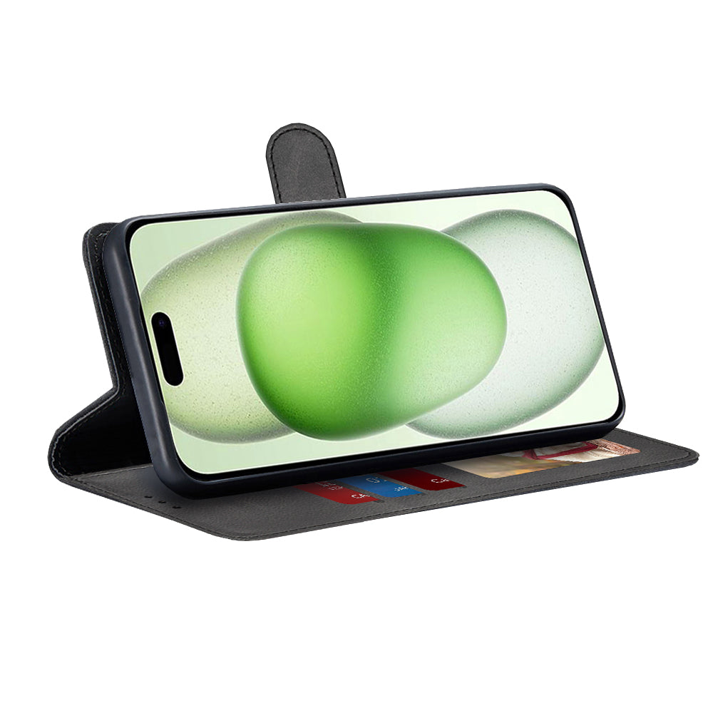 Husa pentru Apple iPhone 15 Plus, Techsuit, Diary Book, Neagra