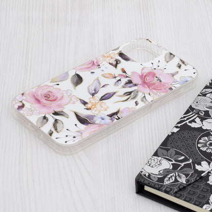 Husa pentru Apple iPhone 15 Plus, Techsuit, Marble, Alba