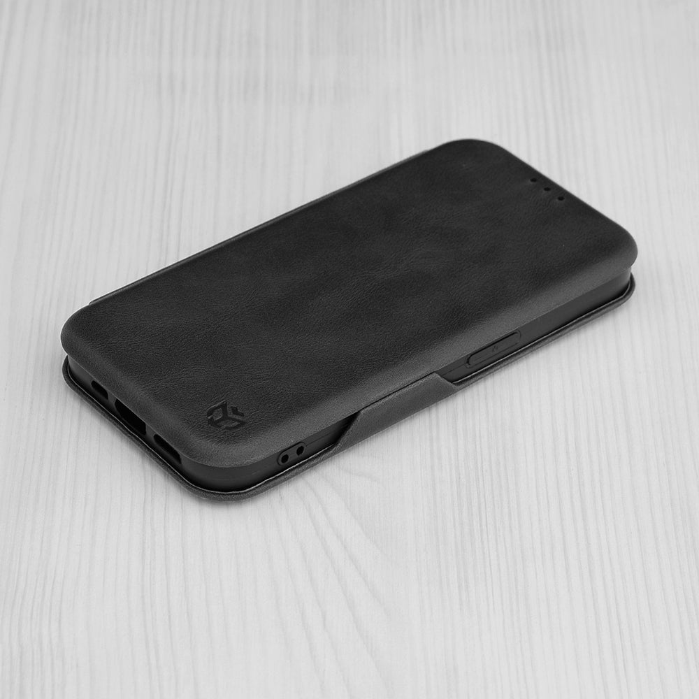 Husa pentru Apple iPhone 15 Plus, Techsuit, Safe Wallet Plus, Neagra