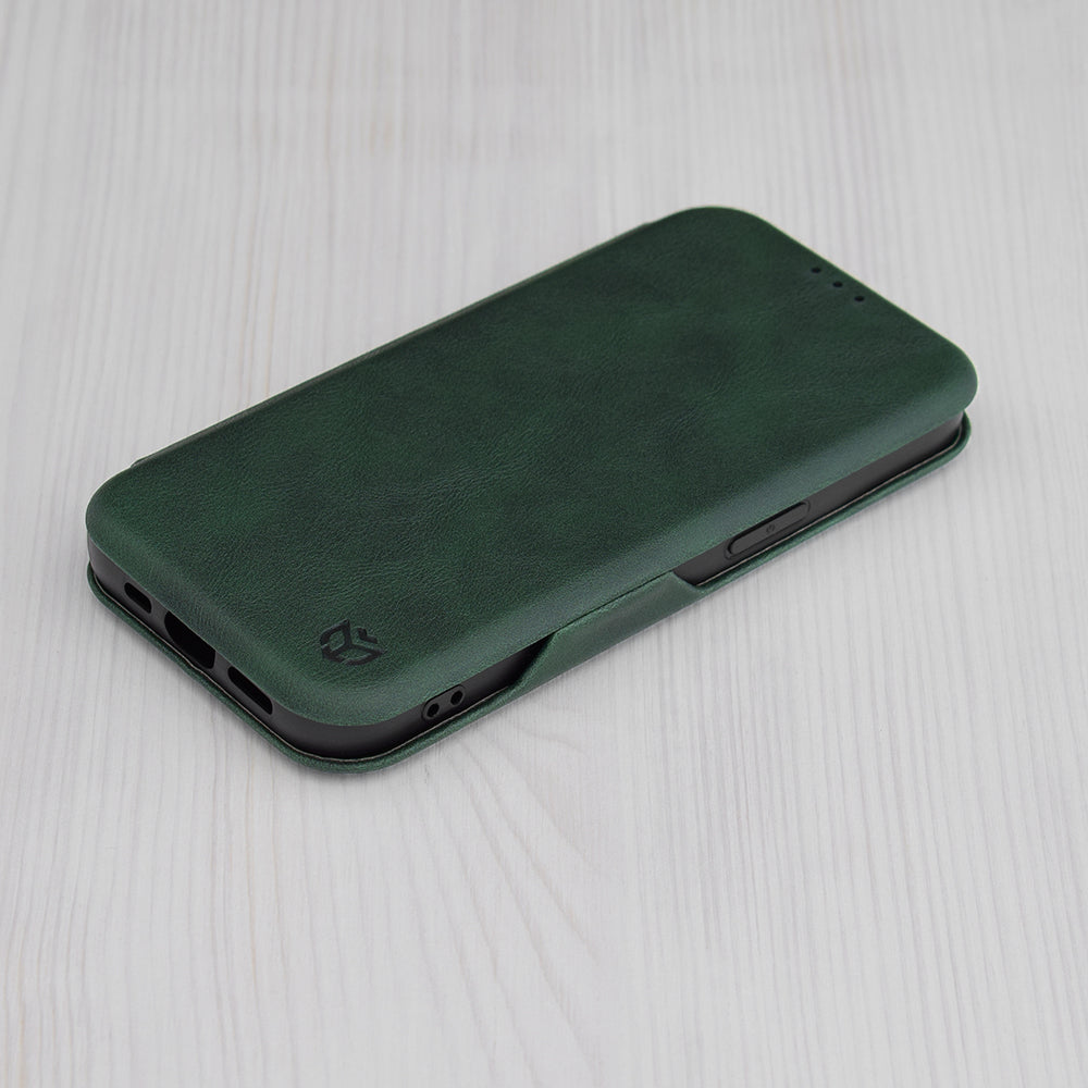 Husa pentru Apple iPhone 15 Plus, Techsuit, Safe Wallet Plus, Verde