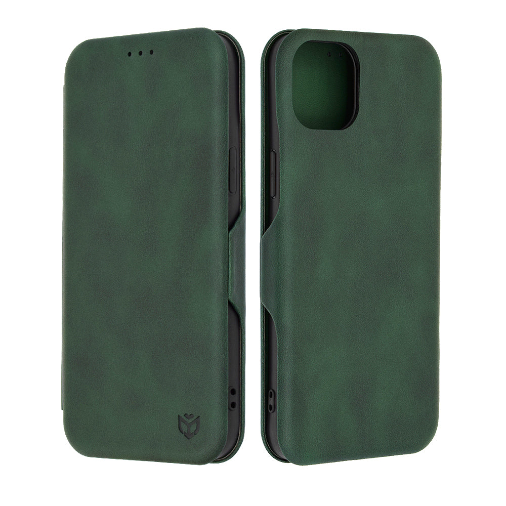 Husa pentru Apple iPhone 15 Plus, Techsuit, Safe Wallet Plus, Verde