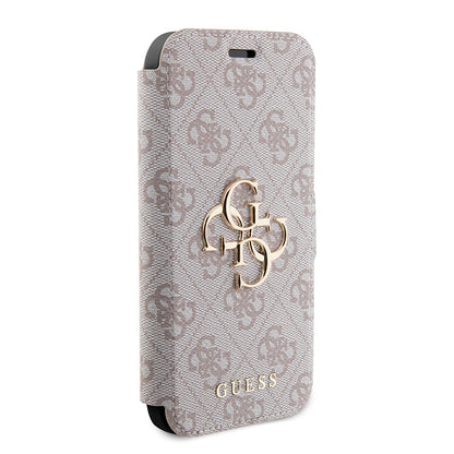 Husa pentru Apple iPhone 15 Pro, Guess, 4G Book, Roz