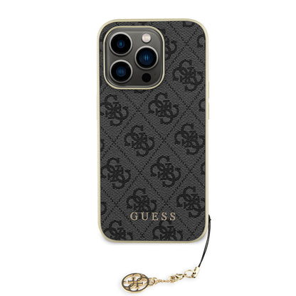 Husa pentru Apple iPhone 15 Pro, Guess, 4G Charm, Gri