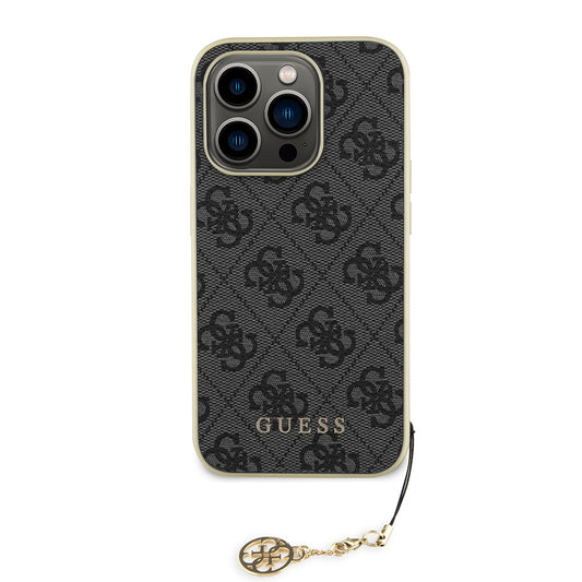Husa pentru Apple iPhone 15 Pro, Guess, 4G Charm, Gri