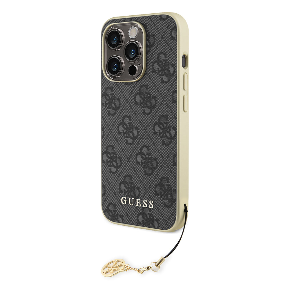 Husa pentru Apple iPhone 15 Pro, Guess, 4G Charm, Gri