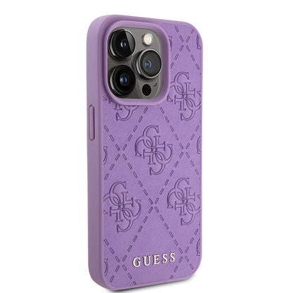Husa pentru Apple iPhone 15 Pro, Guess, 4G Stamped, Mov Deschis