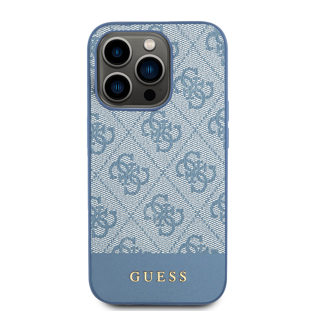 Husa pentru Apple iPhone 15 Pro, Guess, 4G Stripe, Albastra