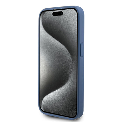 Husa pentru Apple iPhone 15 Pro, Guess, 4G Stripe, Albastra