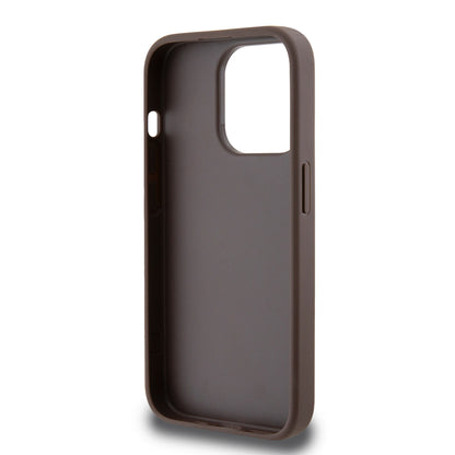 Husa pentru Apple iPhone 15 Pro, Guess, 4G Stripe, Maro