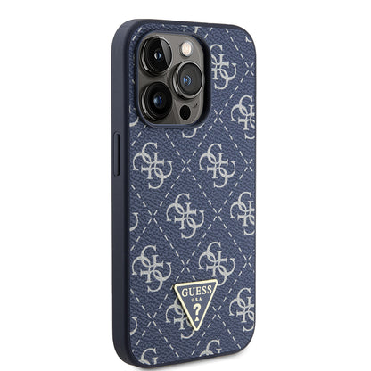 Husa pentru Apple iPhone 15 Pro, Guess, 4G Triangle Logo, Albastra