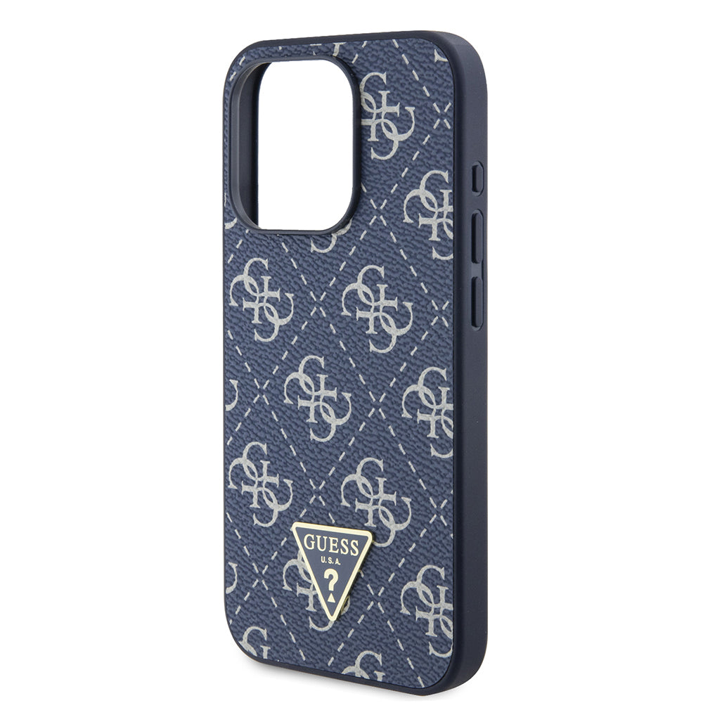 Husa pentru Apple iPhone 15 Pro, Guess, 4G Triangle Logo, Albastra