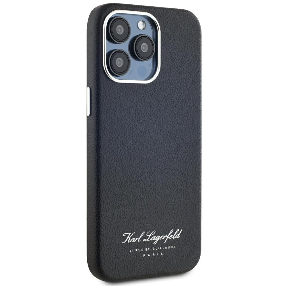 Husa pentru Apple iPhone 15 Pro, Karl Lagerfeld, Grained Hotel RSG, Neagra