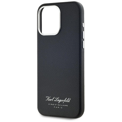 Husa pentru Apple iPhone 15 Pro, Karl Lagerfeld, Grained Hotel RSG, Neagra