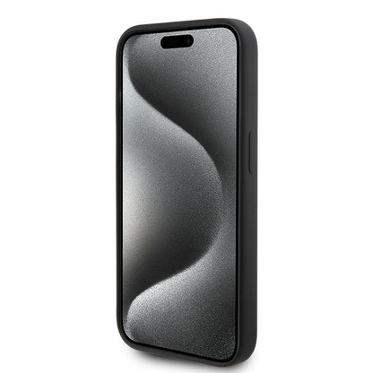 Husa pentru Apple iPhone 15 Pro, Karl Lagerfeld, Silicone Karl Script, Neagra