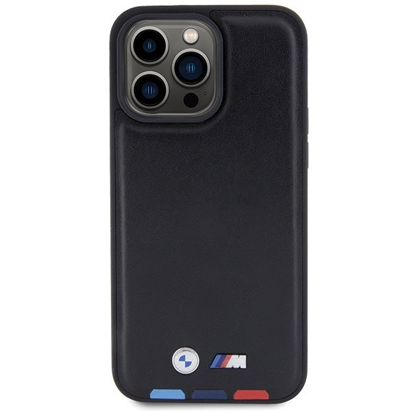 Husa pentru Apple iPhone 15 Pro Max, BMW, Stamp Tricolor, Neagra