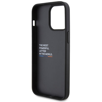 Husa pentru Apple iPhone 15 Pro Max, BMW, Stamp Tricolor, Neagra