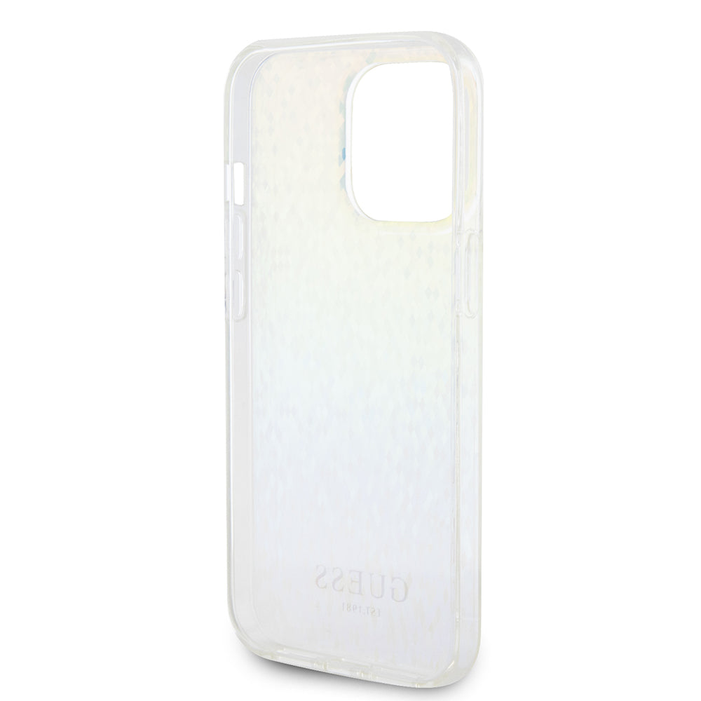 Husa pentru Apple iPhone 15 Pro Max, Guess, IML Faceted Mirror Disco Iridescent, Multicolor