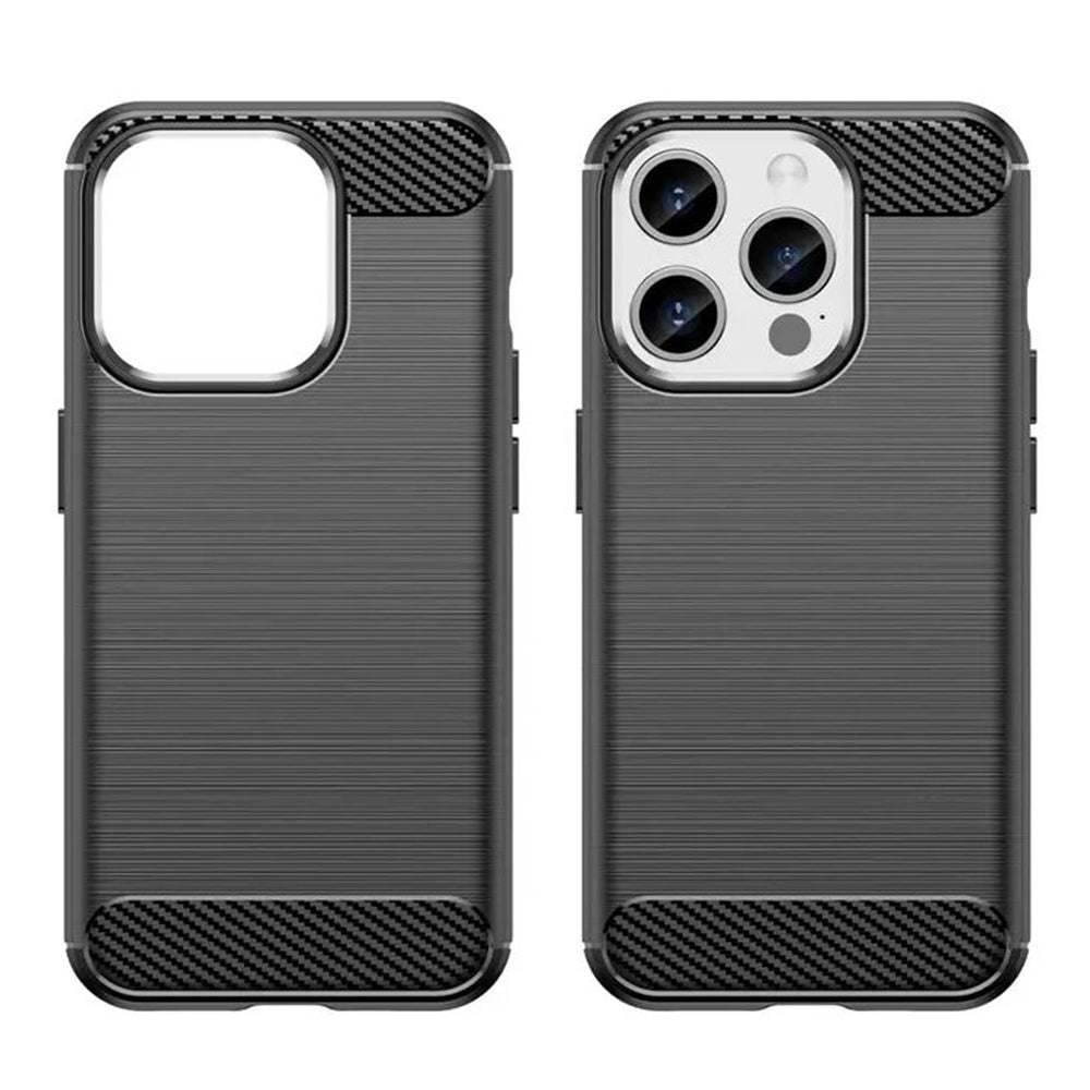 Husa pentru Apple iPhone 15 Pro Max, Techsuit, Carbon, Neagra