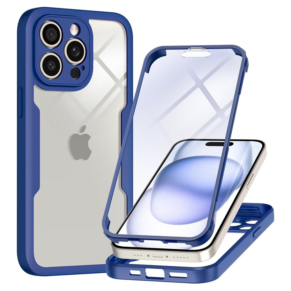 Husa pentru Apple iPhone 15 Pro Max, Techsuit, ColorVerse 360, Albastra
