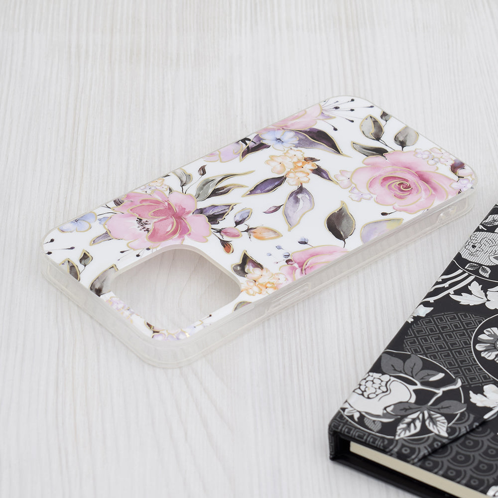 Husa pentru Apple iPhone 15 Pro Max, Techsuit, Marble, Alba