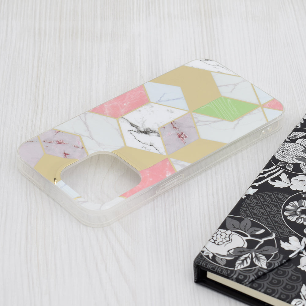 Husa pentru Apple iPhone 15 Pro Max, Techsuit, Marble, Mov