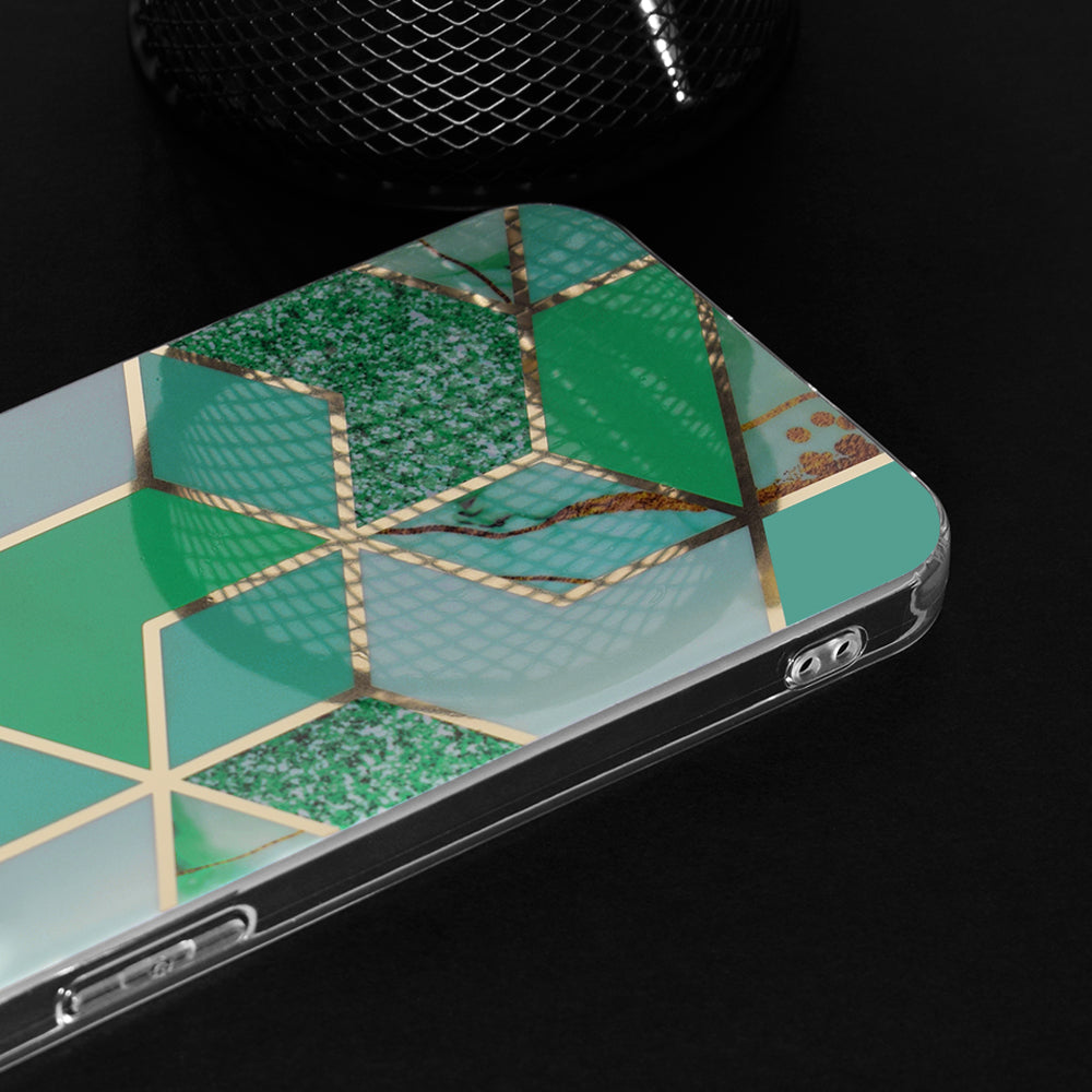Husa pentru Apple iPhone 15 Pro Max, Techsuit, Marble, Verde