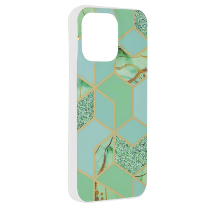 Husa pentru Apple iPhone 15 Pro Max, Techsuit, Marble, Verde