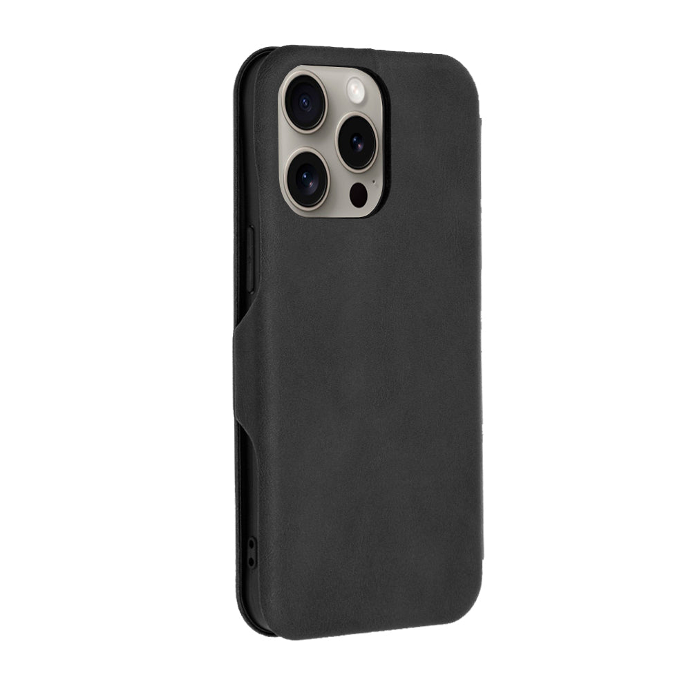 Husa pentru Apple iPhone 15 Pro Max, Techsuit, Safe Wallet Plus, Neagra