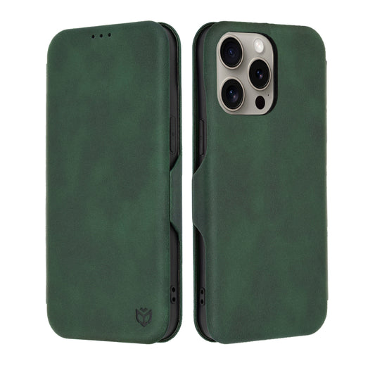 Husa pentru Apple iPhone 15 Pro Max, Techsuit, Safe Wallet Plus, Verde