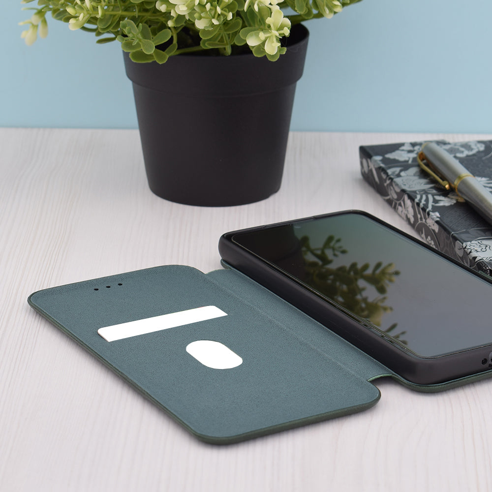 Husa pentru Apple iPhone 15 Pro Max, Techsuit, Safe Wallet Plus, Verde