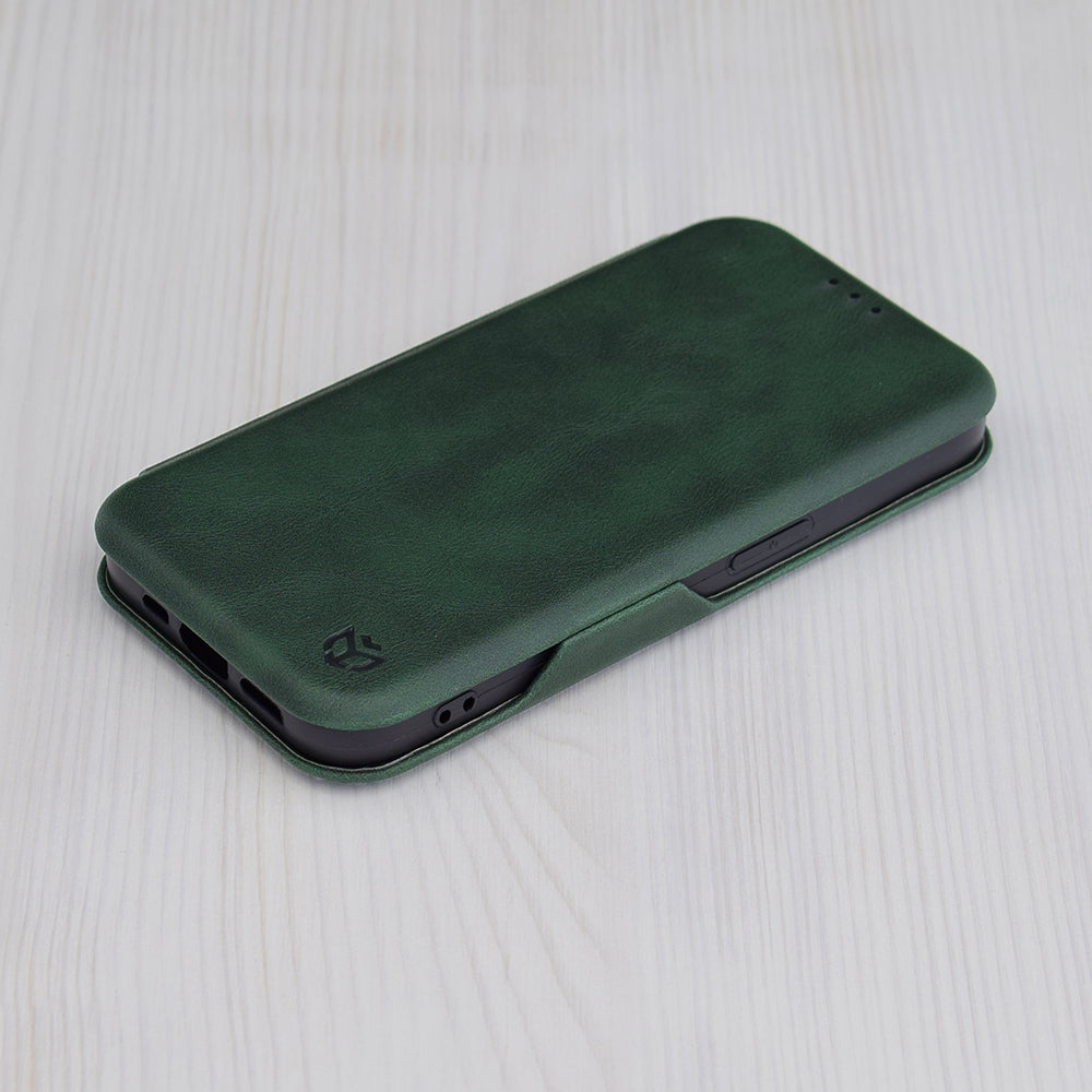 Husa pentru Apple iPhone 15 Pro Max, Techsuit, Safe Wallet Plus, Verde