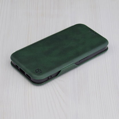 Husa pentru Apple iPhone 15 Pro Max, Techsuit, Safe Wallet Plus, Verde