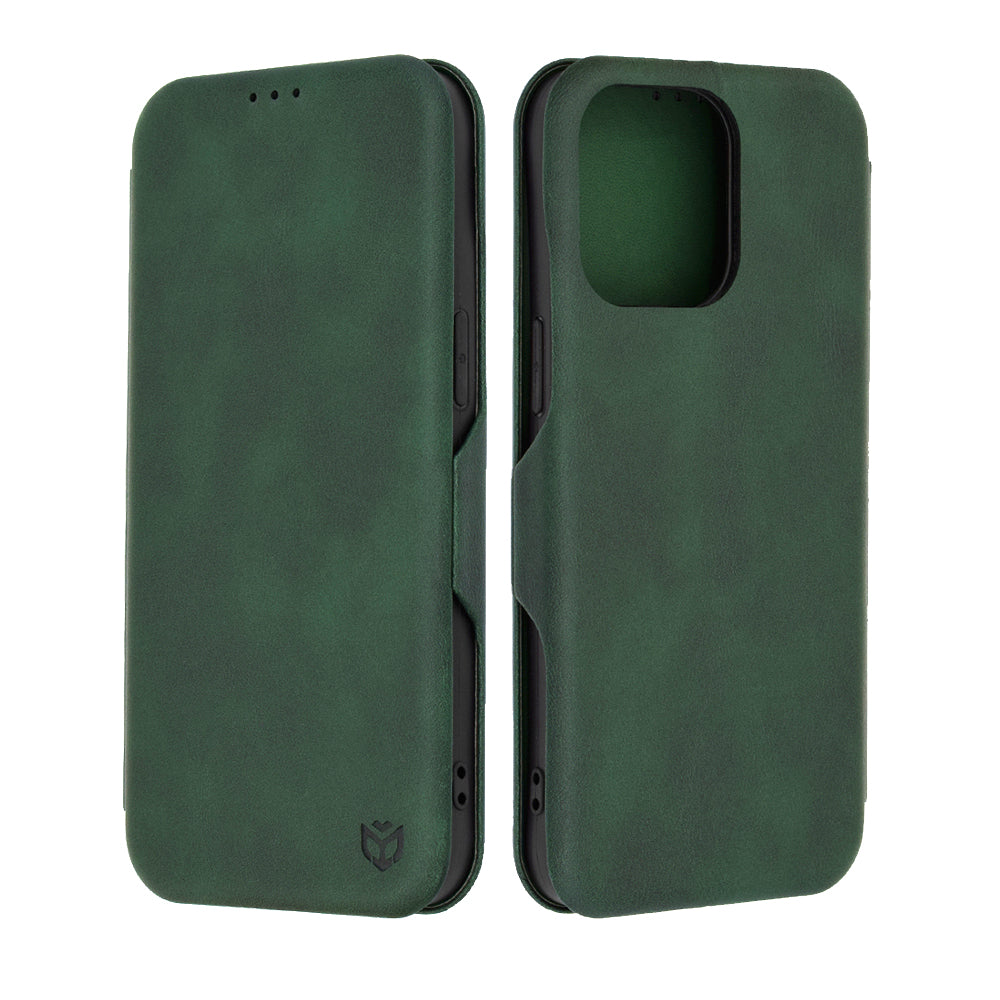Husa pentru Apple iPhone 15 Pro Max, Techsuit, Safe Wallet Plus, Verde