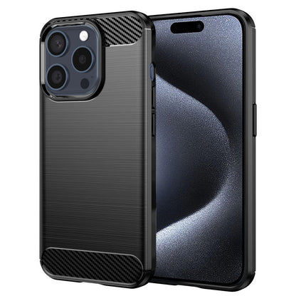 Husa pentru Apple iPhone 15 Pro, Techsuit, Carbon, Neagra