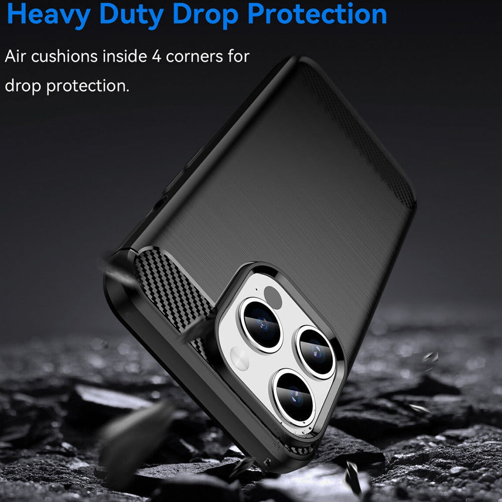 Husa pentru Apple iPhone 15 Pro, Techsuit, Carbon, Neagra