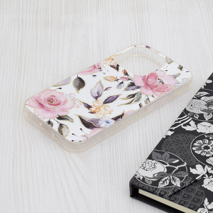 Husa pentru Apple iPhone 15 Pro, Techsuit, Marble, Alba